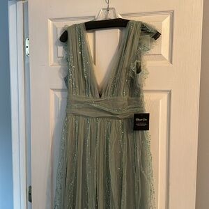 Annika Sequin Mesh Maxi Dress